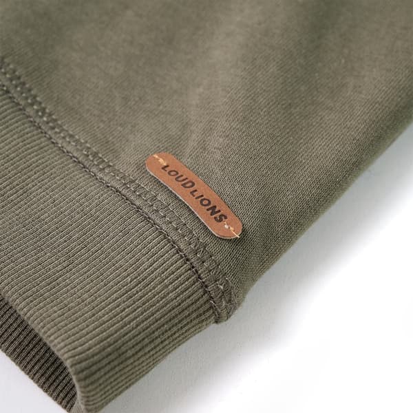 Børnehættetrøje, khaki, 104