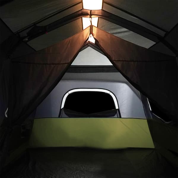 vidaXL Perheteltta LED-valolla, vihreä, 9 hengelle