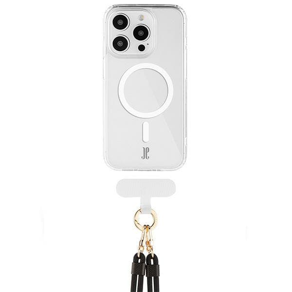 Just Elegance 2in1 MagSafe -kotelo iPhone 15 Prolle, läpinäkyvä