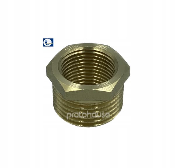 Mässingsreduktion ø2 1/2” (DN65) x ø2” (DN50)