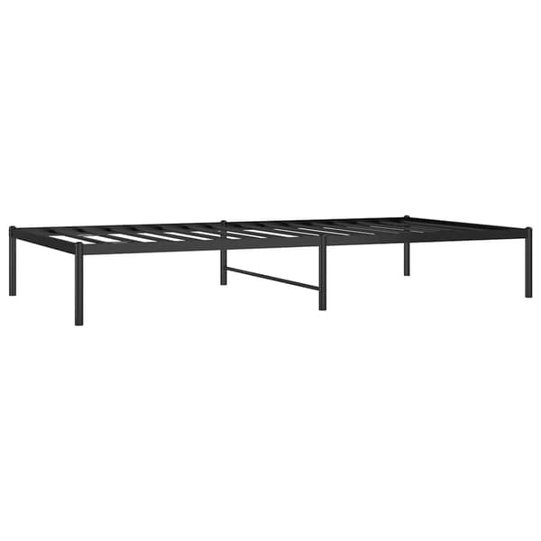 vidaXL metalsengestel sort 100x200 cm