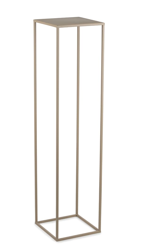 Beige stående blomsterstativ 100 cm