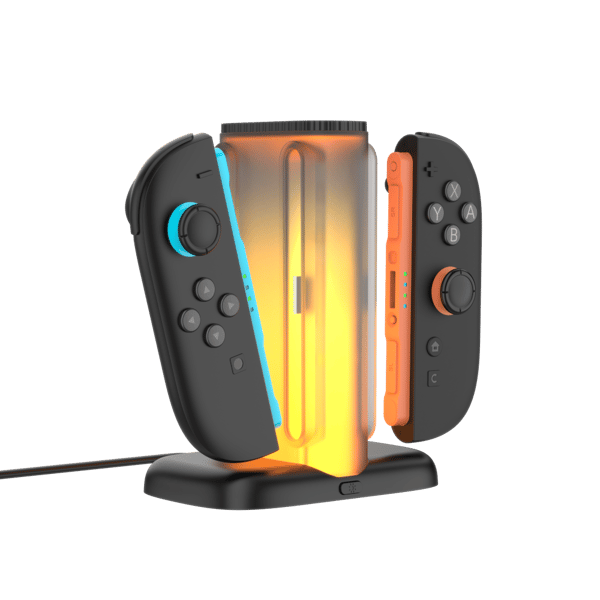 Yaxo Joy-Con Quad Charge Dock för NS2 Techno Black
