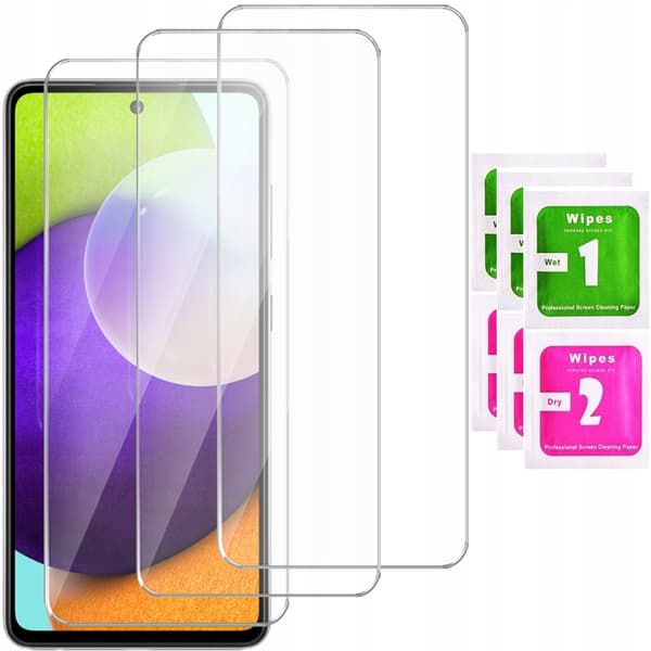 3x Härdat glas för Samsung Galaxy A52 | 3-pack