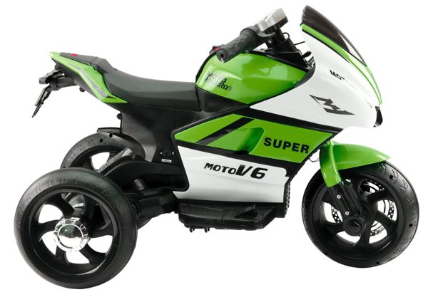 Børnetrecykel HT-5188 LED-lys MP3 grøn