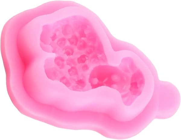 Silikoneform af får til fondant, chokolade og kagepynt