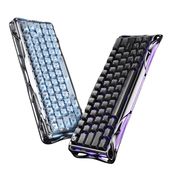 GravaStar Mercury V60 Pro Deluxe Edition magnetiskt gamingkeyboard krom silver