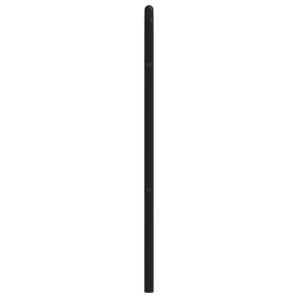 vidaXL metalsengegavl sort 140 cm