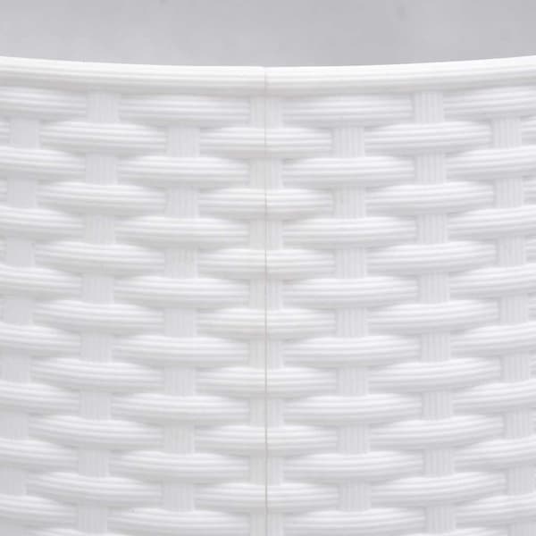vidaXL Julgransskydd Vit Ø65x23 cm Plast