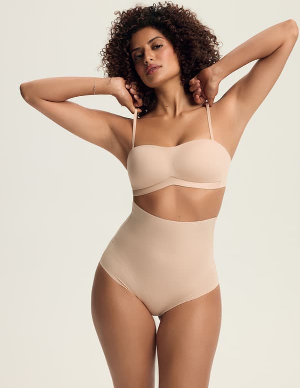 Slät Esotiq Vadderad BH | Beige 75D