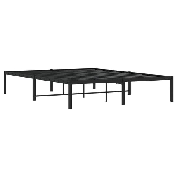 vidaXL metalsengestel sort 140x190 cm