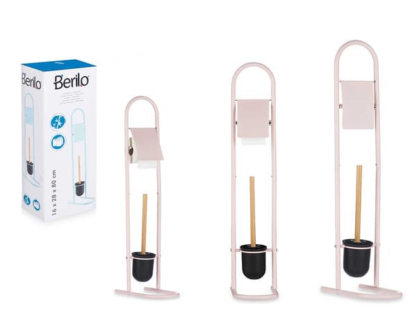 Toiletpapirholder med børste