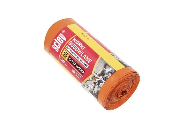 Byggavfallspåsar 120l 10 st 60μm Scley