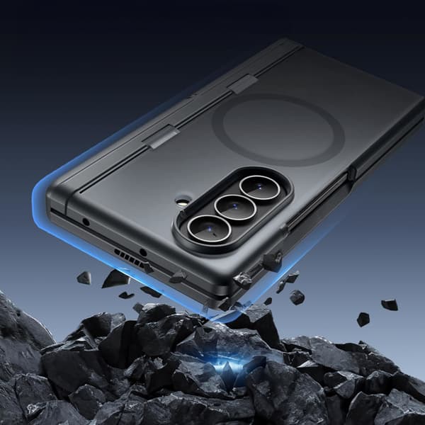 Etui til Samsung Galaxy Z Fold7 5G, med privacy glas, sort