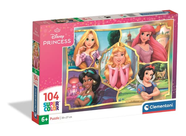 104-bitars pussel. Superfärgglatt. Prinsessa 1