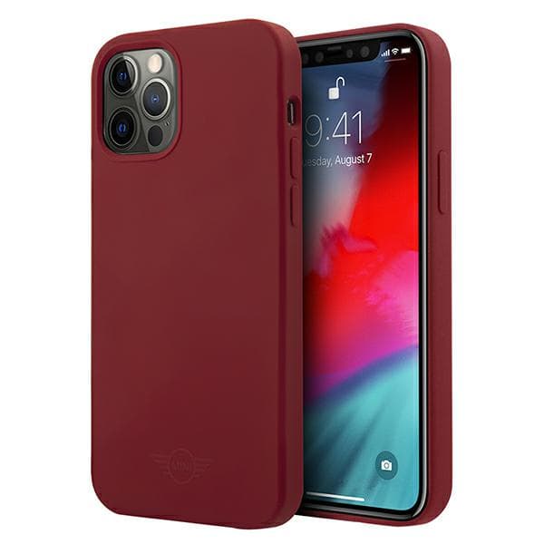 Mini silikone tone-on-tone cover til iPhone 12/12 Pro, rød