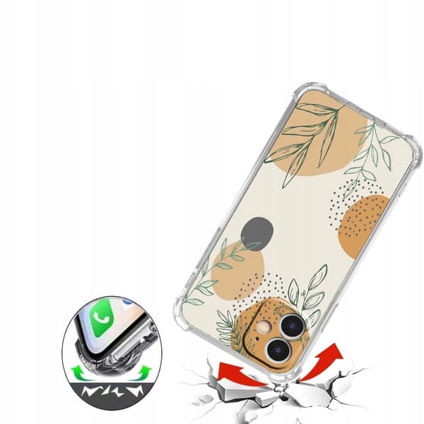 Generisk Green Leaf - beskyttende cover til iPhone 11