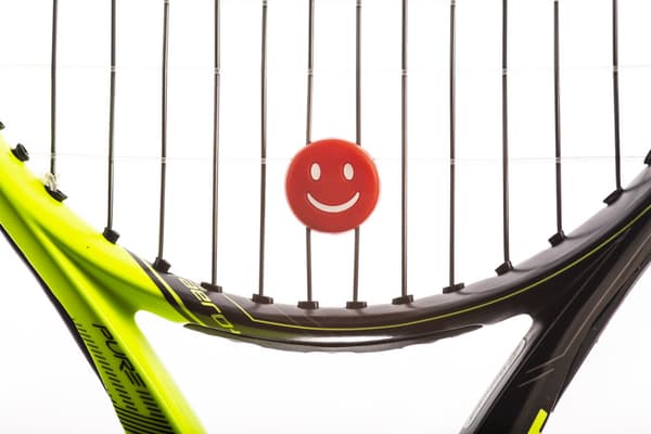 Smile vibrationsdæmper - farve: rød