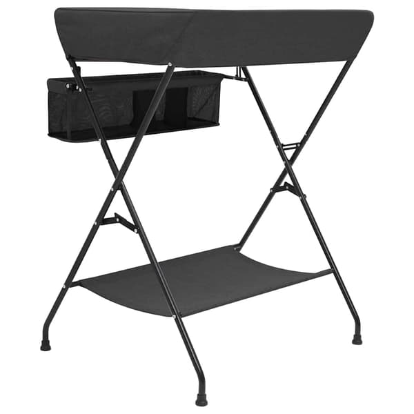 vidaXL puslebord antracit jern