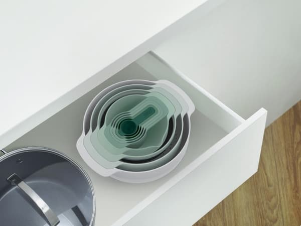 Nest 9 Plus skål- och mätkoppset, Sage / Joseph Joseph