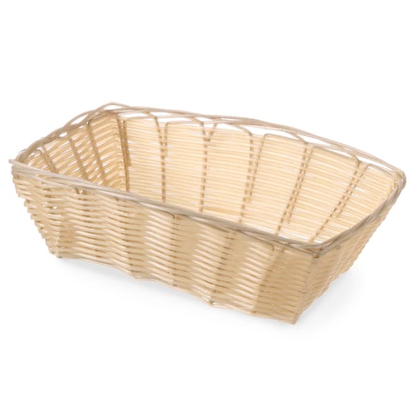 Rektangulær brødkurv i polyrattan 225x150x65mm - Hendi 426807