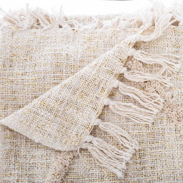 Shine sengetæppe 130x180 cm beige
