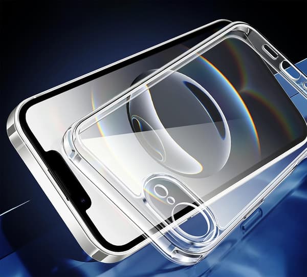 SLIM CLEAR BAGSIDER til Apple iPhone 16e + GLAS