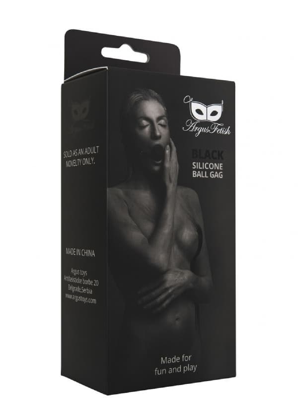 Svart silikonbollmunstycke