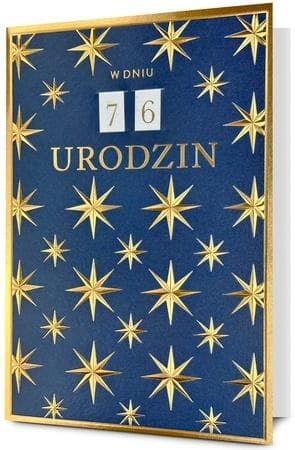 Kort B6 Födelsedag (utbytbara nummer)