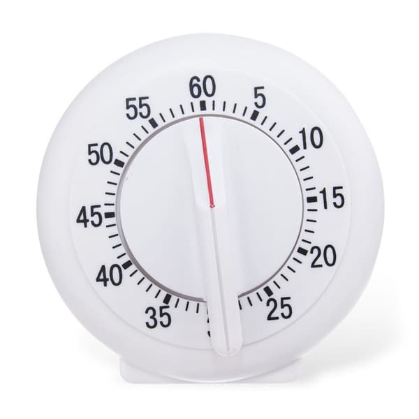 Køkkentimer mekanisk timer æggekogning stopur hvid