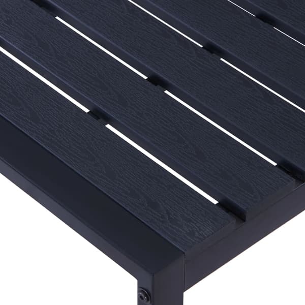 vidaXL havebænk 180 cm PS-plade sort