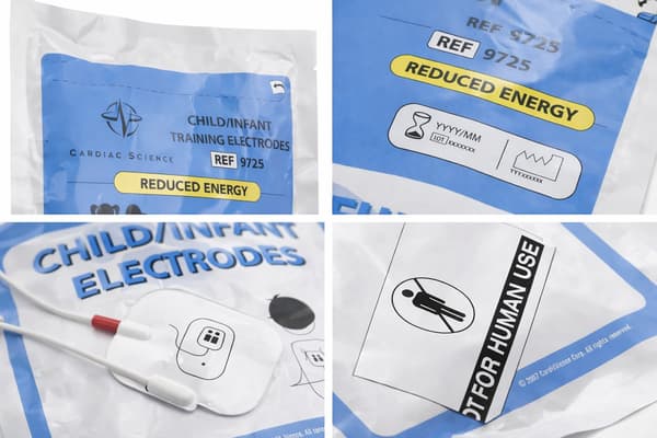 Cardiac Science Powerheart AED G3 -lasten harjoituselektrodit