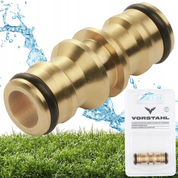 Vorstahl dobbelt messing lynkobling