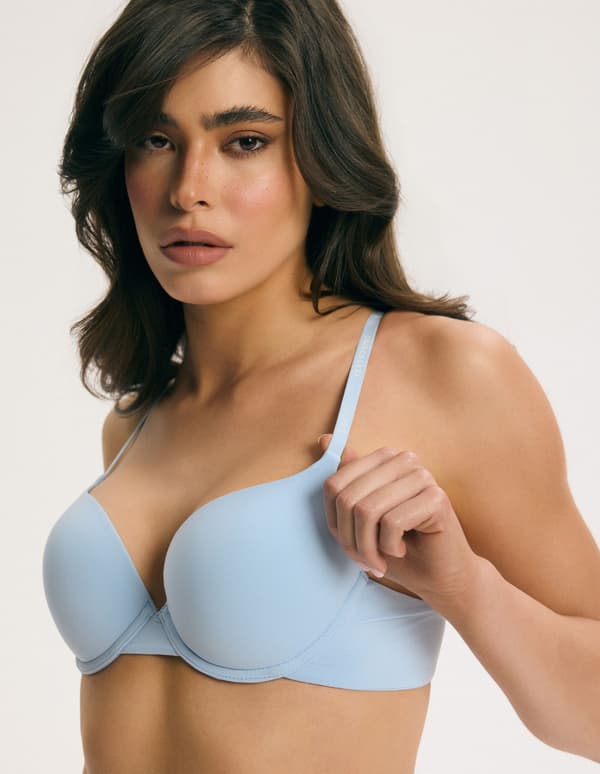 Wellness Bloovii Super Push-Up Bh | Lyseblå 65D