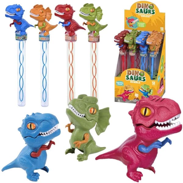 Dinosauriebubblor med rörlig käke 140ml MIX