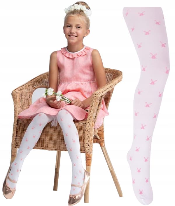 YO! mikrofiberstrømpebukser 40 DEN Bunny 92/98