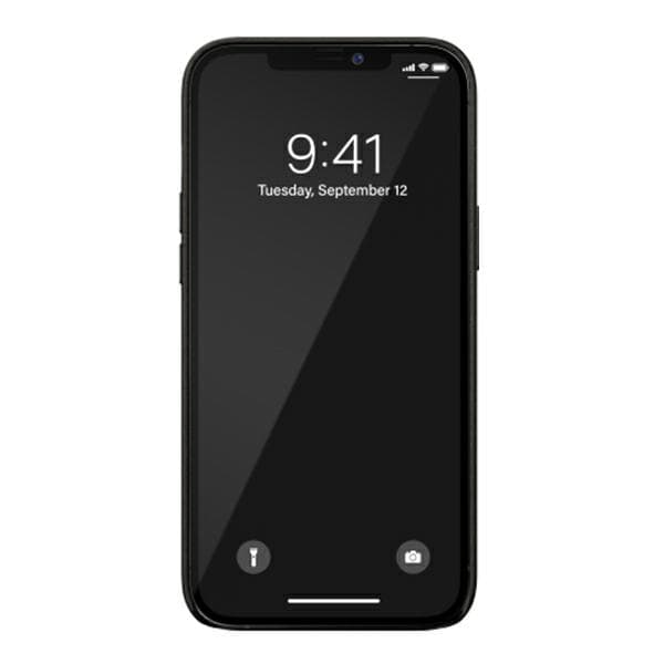 Bugatti Porto Full Wrap -suojakuori iPhone 12 Pro Maxille, musta