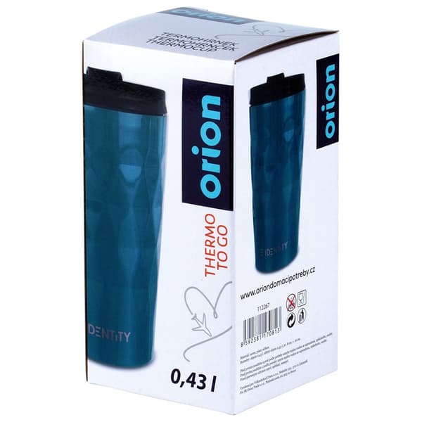 STÅLTERMOKUS BLÅ TIL KAFFE TE TERMOFLASKE 430 ML