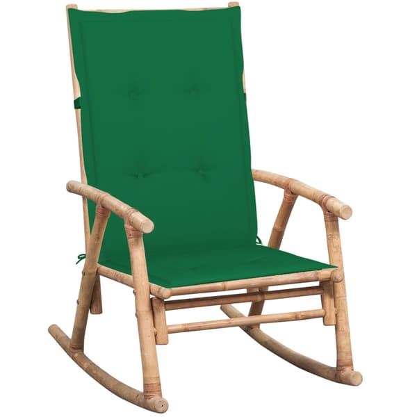 vidaXL Keinutuoli tyynyllä, bambu