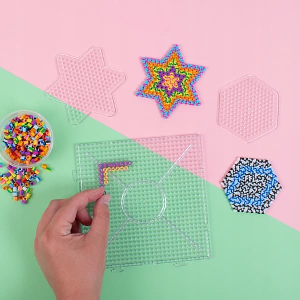 Skabelon til bordskånere 3 KVADRATTEDE HEXAGON STJERNE 5+