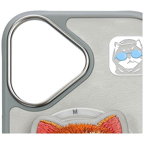 Nimmy Glasses Cool Cat MagSafe-etui til iPhone 16, grå