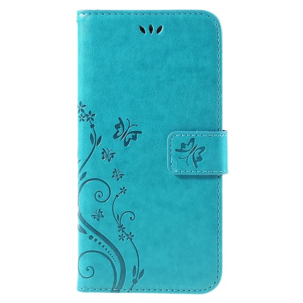 Flip-etui til iPhone 6/6S 4.7, Butterfly, blå