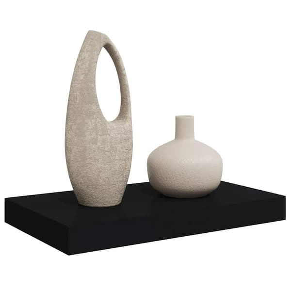 vidaXL væghylde sort 40x23x3,8 cm MDF