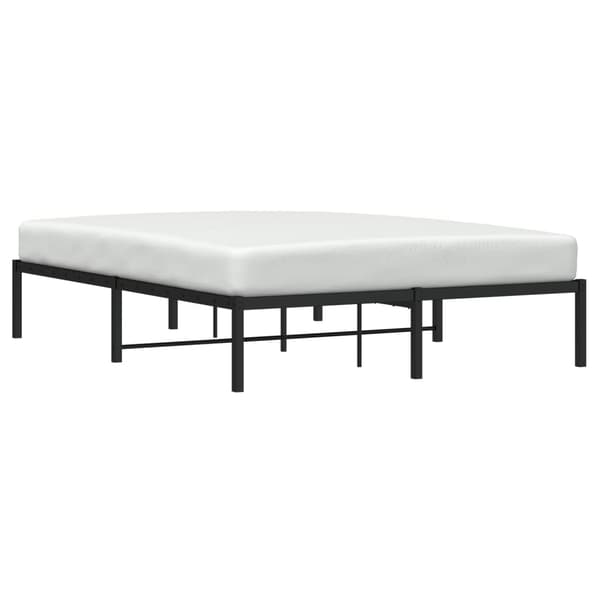 vidaXL metalsengestel sort 140x200 cm