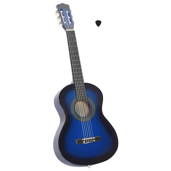 vidaXL Klassisk gitarr för nybörjare och barn, 1/2, 34", linsträ