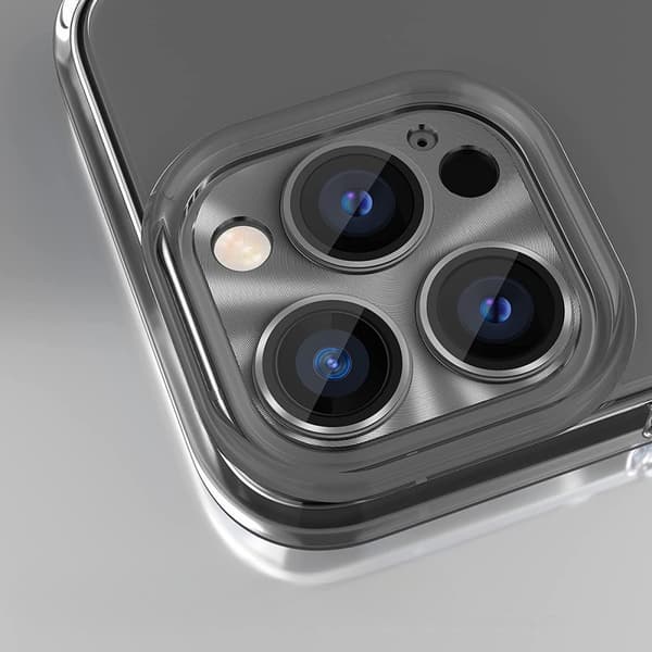 ERBORD Glaslinsedæksel til iPhone 15 Pro / 15 Pro Max, Grå