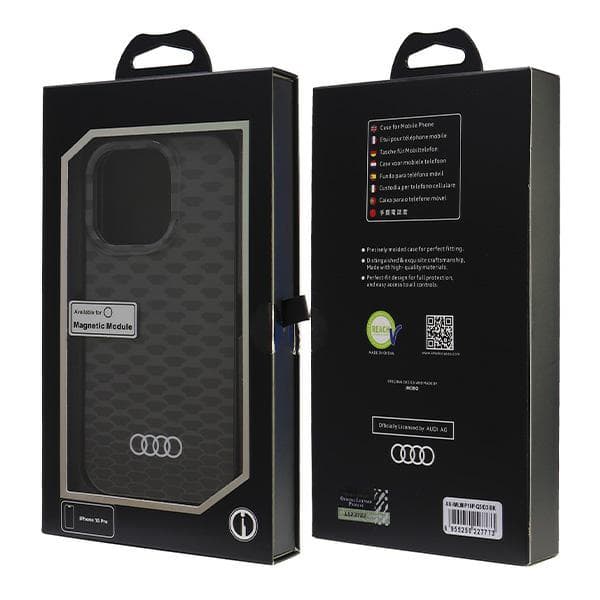 Audi IML symønster MagSafe-cover til iPhone 16 Pro, sort