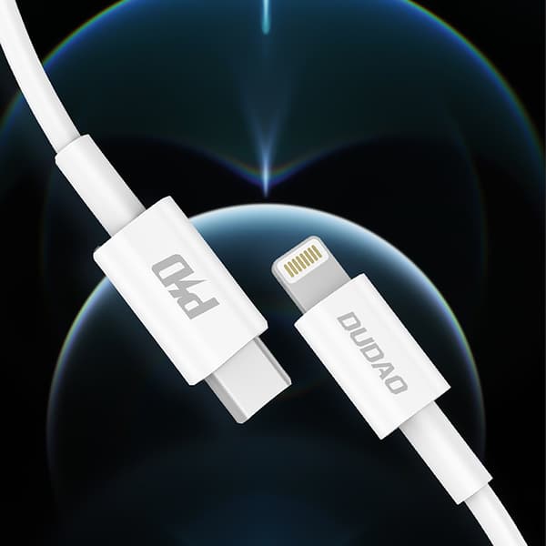 L6X USB-C - iPhone Lightning PD 20W 1m Kabel - Vit