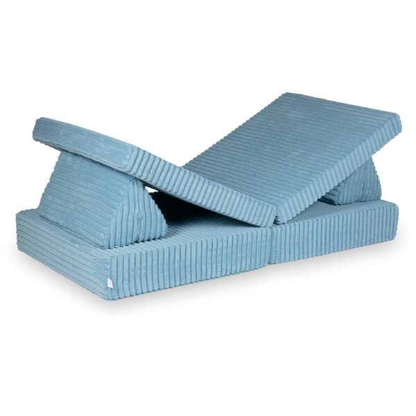 Montessori Comfort Waffle Blue Play Sofa