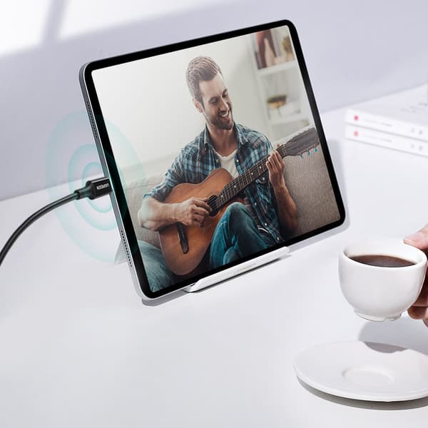 USB-C 5A hurtigopladerkabel PD QC 2m hvid